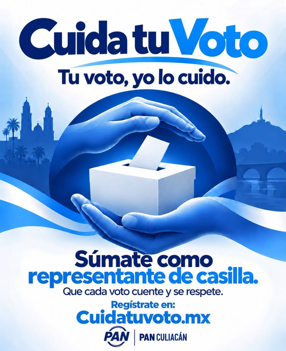 PAN Culiacán invita a la ciudadanía a sumarse al programa “Cuida tu Voto”