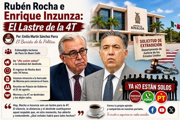 RUBÉN ROCHA E ENRIQUE INZUNZA: EL LASTRE DE LA 4T
