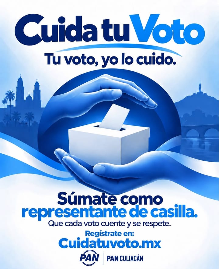 PAN Culiacán invita a la ciudadanía a sumarse al programa “Cuida tu Voto”